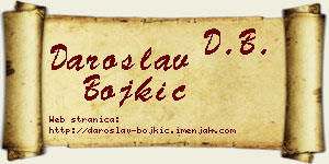 Daroslav Bojkić vizit kartica